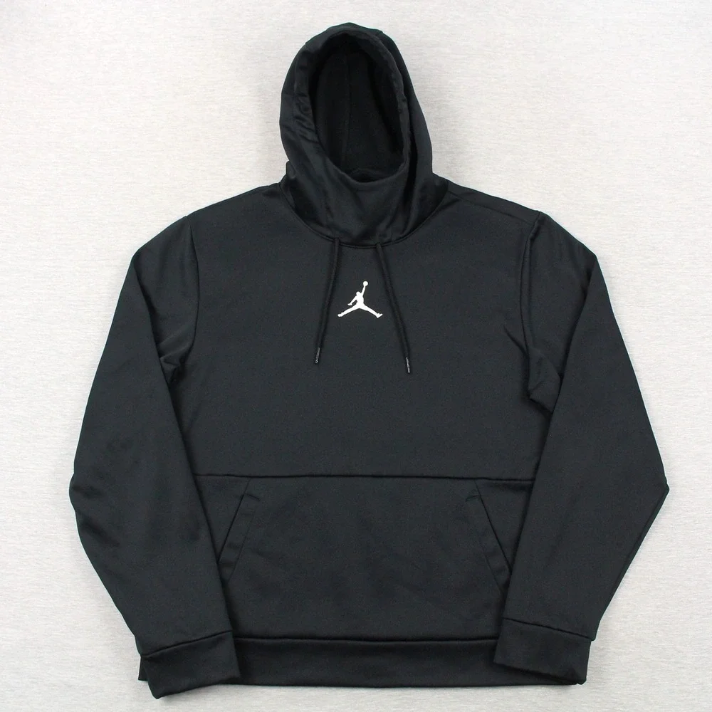 Jordan 23 Alpha Hoodie Mens M Black Pullover Polyester Long Sleeve